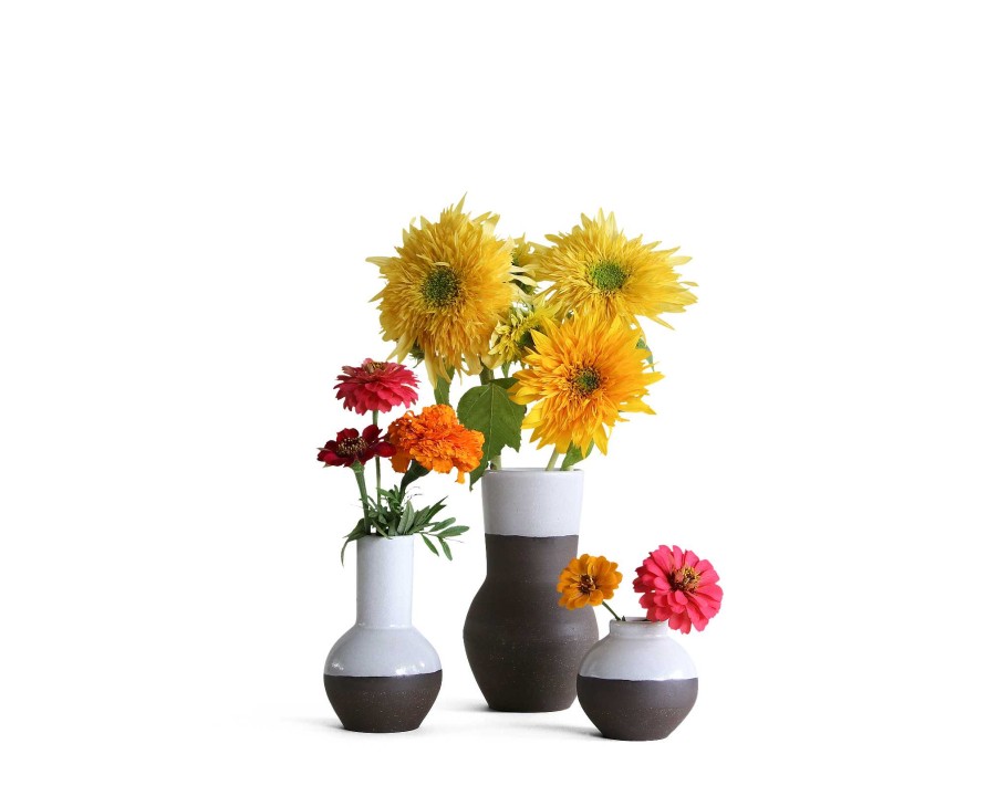 Home Accessories Jono Pandolfi | The Vase Bundle Dark Brown / White