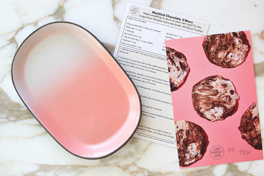 Special Edition Jono Pandolfi | The Christina Tosi X Jpd Cookie Tray Dark Brown / Pink Ombre