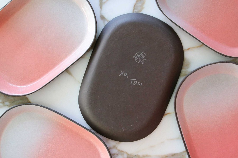 Serving Pieces Jono Pandolfi | The Christina Tosi X Jpd Cookie Tray Dark Brown / Pink Ombre